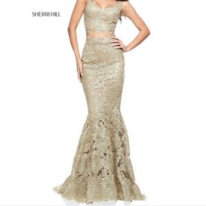 SHERRI HILL LONG TWO PIECE